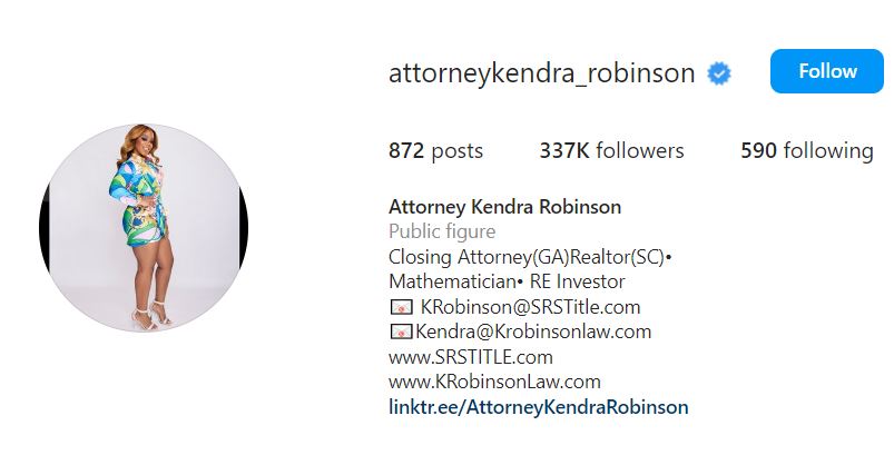 Kendra Robinson Income, Salary
